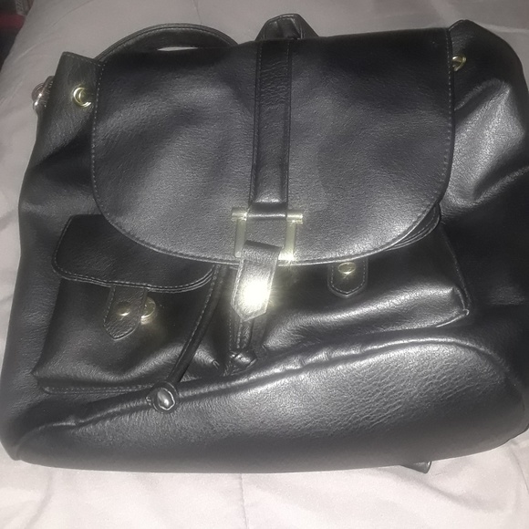 walmart black backpack purse